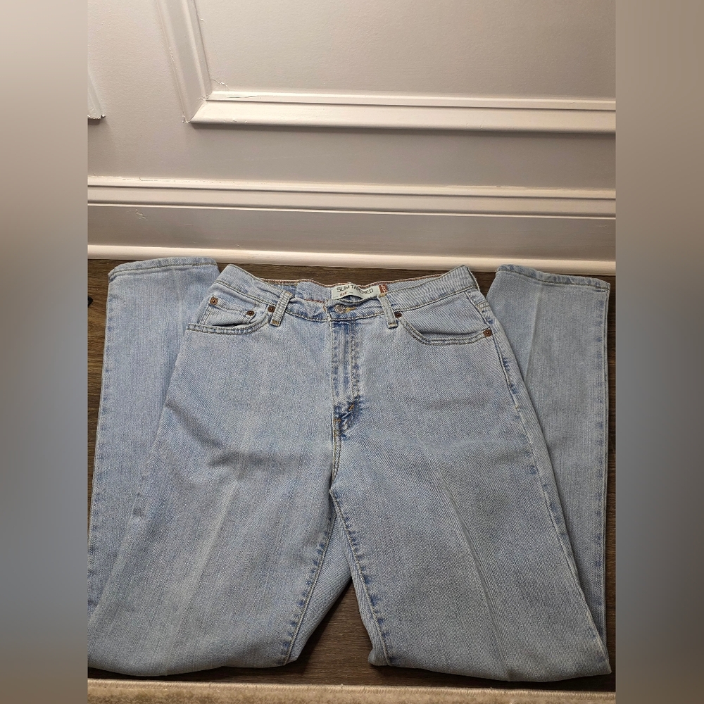 Vintage Levi's Slim Tapered 512 Light Wash Jeans Size 10